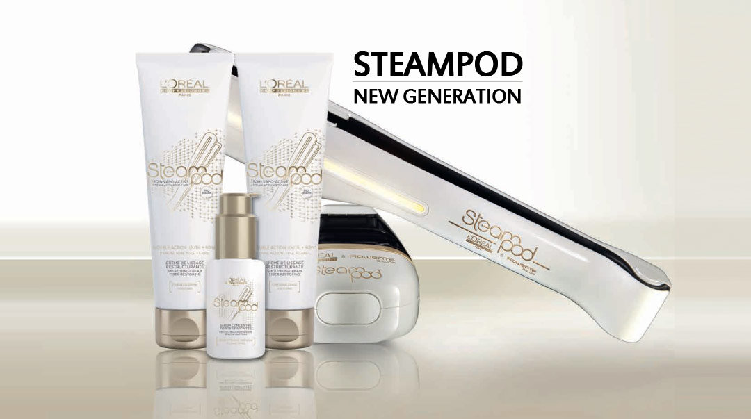 The hairstraightener Steampod  : change of size and color