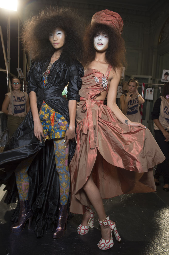 Vivienne Westwood and Moschino fashion shows