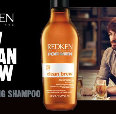 The beer shampoo Redken for men Clean Brew invited itself at the bal des hommes 