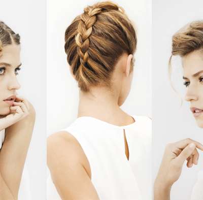 Twist and plait for a very fashion couture effect