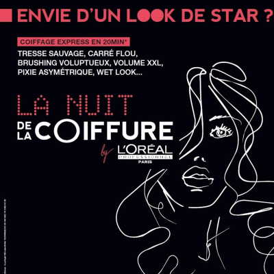 Obtain a free beauty session with La nuit de la Coiffure by L’Oréal Professionnel