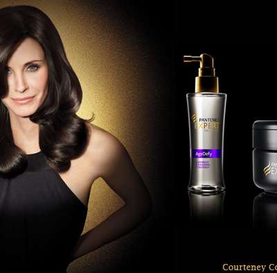 Courteney Cox, muse of Pantene Pro-V