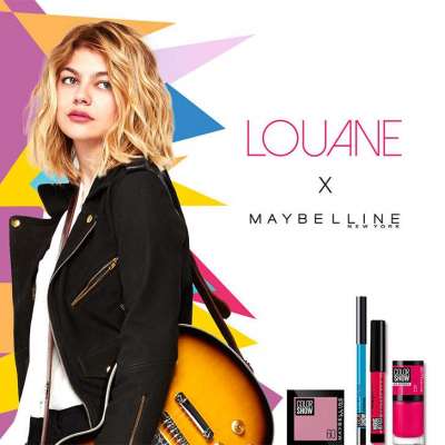 Louane, Maybelline’s muse, young and pretty