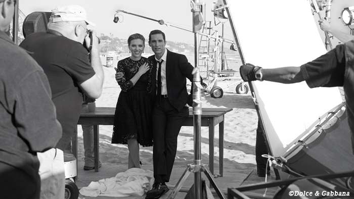 The One backstages with Scarlett Johansson and Matthew McConaughey