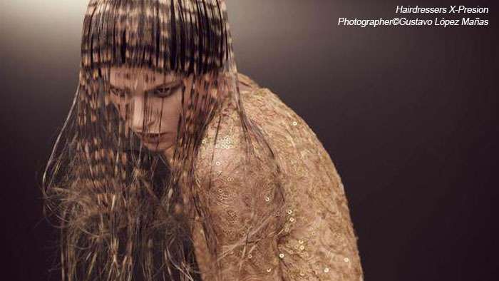 Print effect on hair