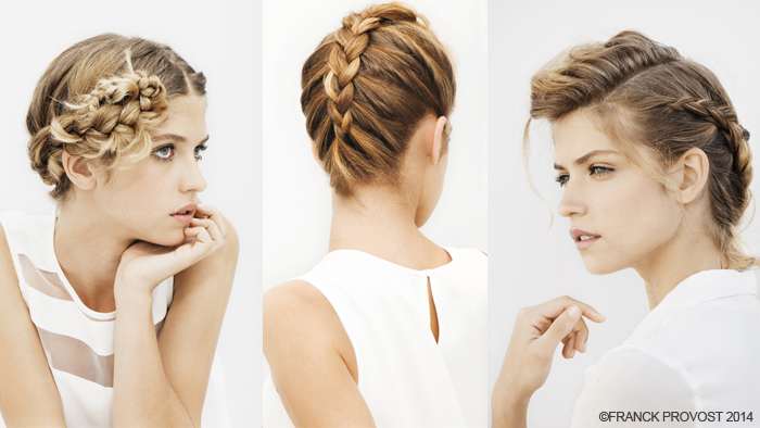 Twist and plait for a very fashion couture effect