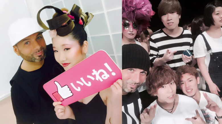 Jean-Michel Faretra, French hairdresser and Ambassador Wella System Professional on tour in Japan