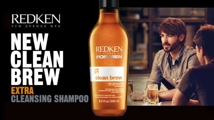 Le shampooing à la bière -Redken for men Clean Brew- s’invite au bal des hommes