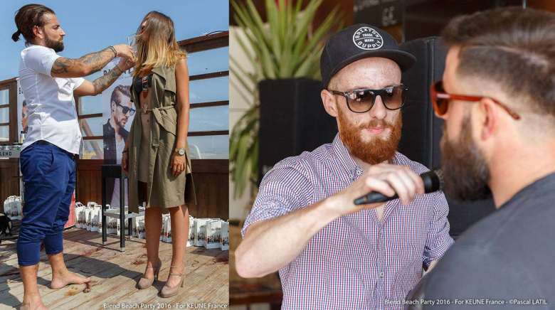 En live:  The Blend Beach Party by Keune !