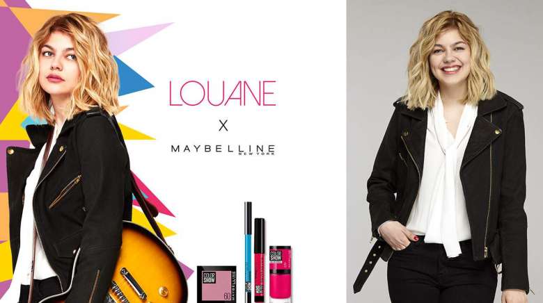 Louane, égérie Maybelline jeune et jolie