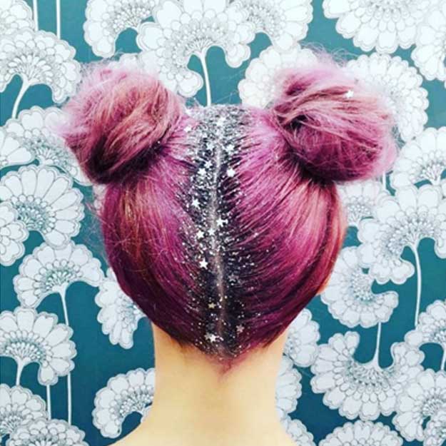 Hair tattoo and Glitter roots: The hair tendencies for the celebrations !