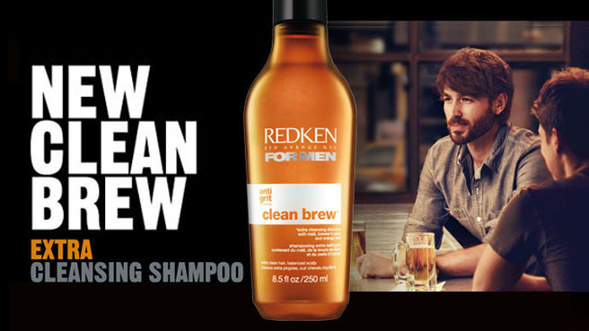 The beer shampoo Redken for men Clean Brew invited itself at the bal des hommes 