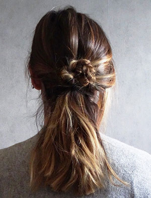 Tutorial of the month : My flourished bun, a fast alternative for a sunny hairstyle