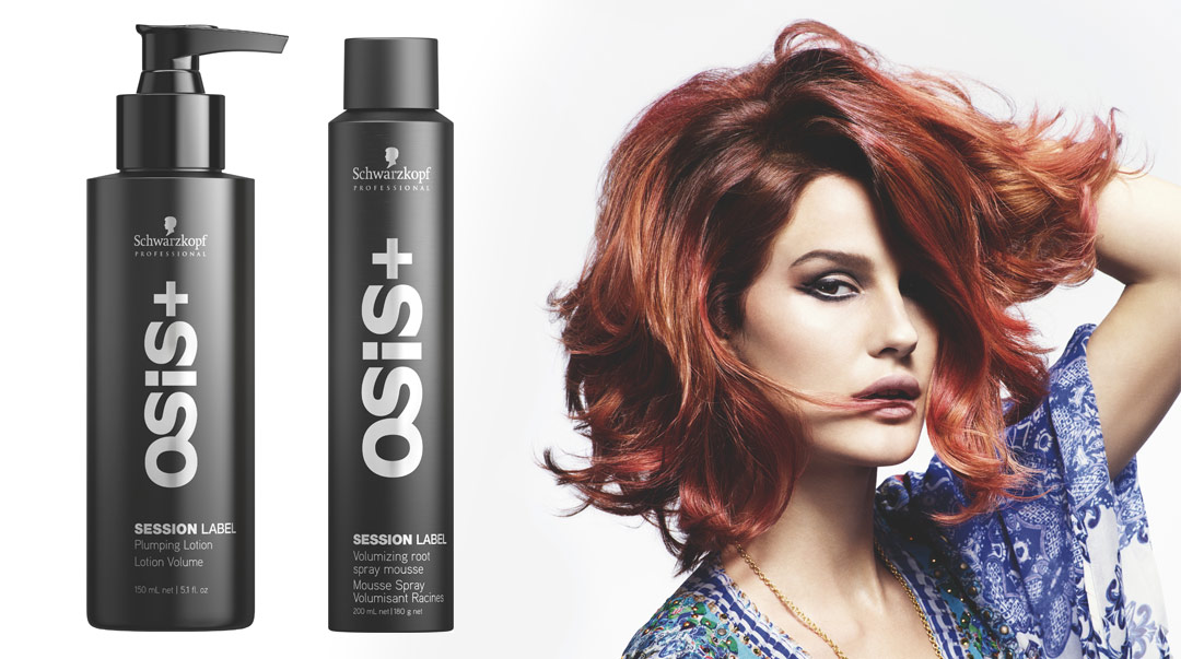 Peinados voluminosos, ¡ no faltas la gama OSIS + Session Label de Schwarzkopf Professional !