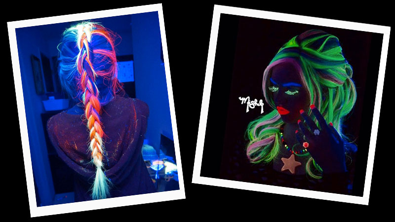 Illuminez vos soirées : Craquez pour les cheveux phosphorescents !